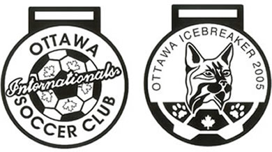 back and front images of the 1998 icrebreaker medal-xx