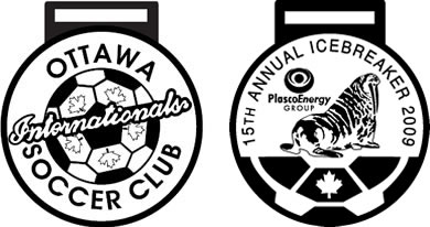 back and front images of the 1998 icrebreaker medal-xx