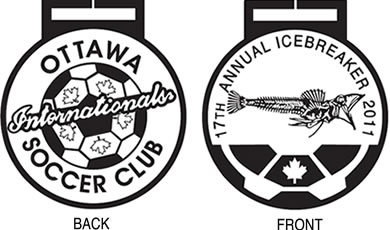 back and front images of the 1998 icrebreaker medal-xx